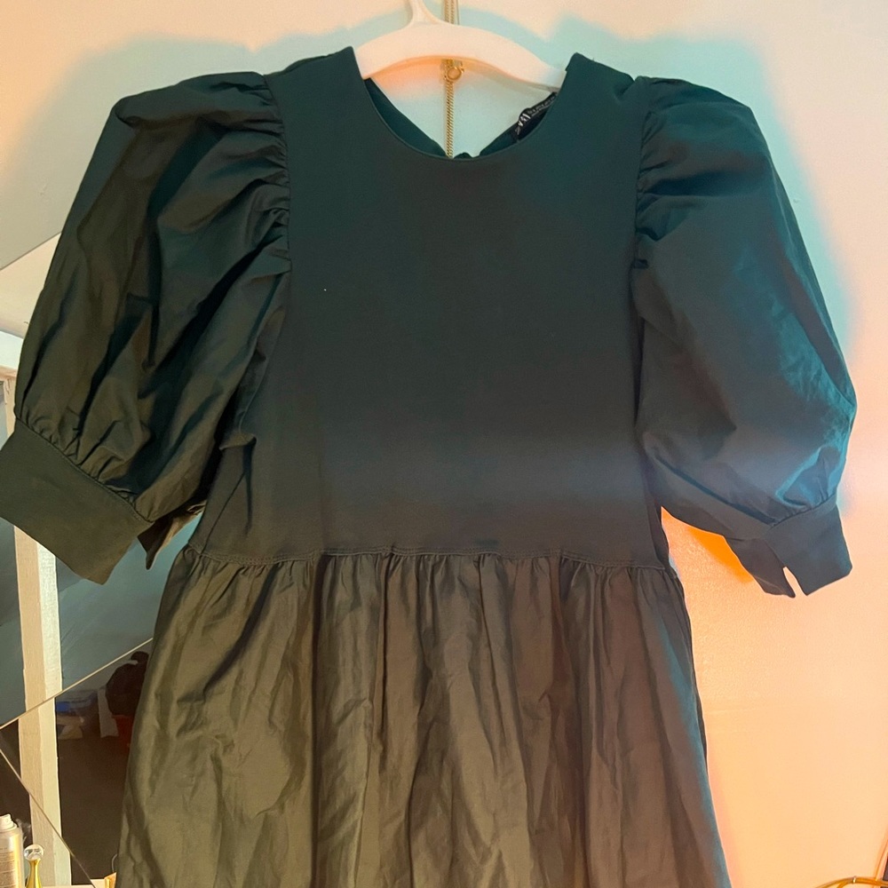 Zara ruffled dress , new never worn